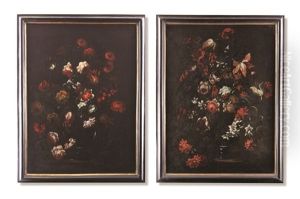 Pair Of Floral Still Lifes