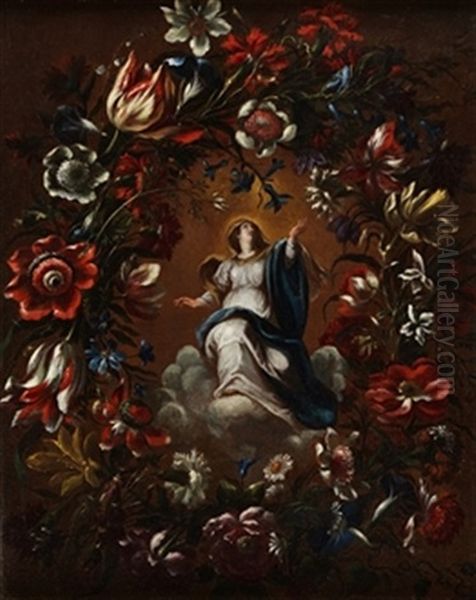 Inmaculada En Orla De Flores - view 1