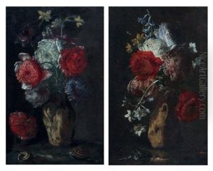 Bouquets De Fleurs (pair) by Mario Nuzzi Mario Dei Fiori