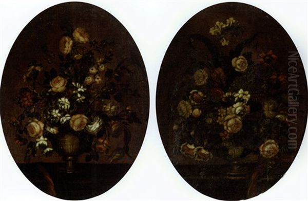 Floral Still Life (+ Another; 2 Works) - view 1