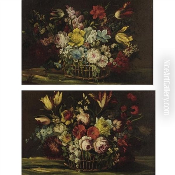 Still Life With Flowers (pair) - view 1