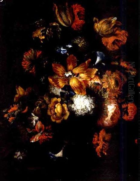 Bouquet De Fleurs Sur Un Entablement - view 1