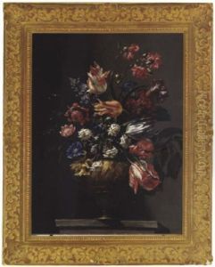 Un Vaso Di Fiori Contenuti Entro Un Vaso Metallico Ad Urna by Mario Nuzzi Mario Dei Fiori