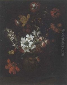 Natura Morta Con Vaso Di Fiori by Mario Nuzzi Mario Dei Fiori