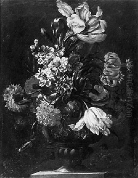Still Life Of Flowers In An Urn - view 1