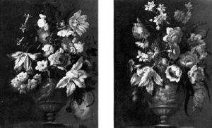 Still Life Of Flowers In A Sculpted Urn Still Life Of Flowers In A Sculpted Urn