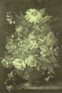 Roses And Other Flowers In An Urn