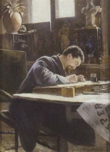Peintre Dans Son Atelier by Ivar Nyberg