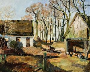 Sailboat Off The Coast And On The Farm: Two Works by Poul Friis Nybo