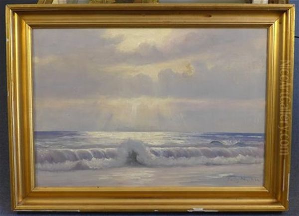 Waves Breaking On The Shore - view 1