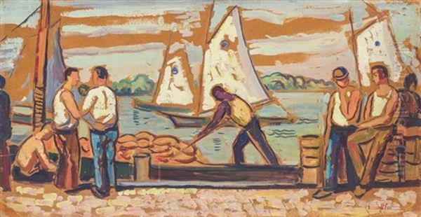 Making Ready To Sail - view 1