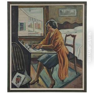 Woman At A Writing Desk