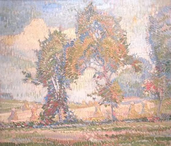 Corn Shocks Landscape - view 1