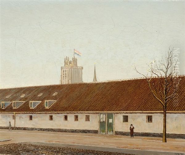 Barracks With A View Of The Tower Of Dordrecht - view 1