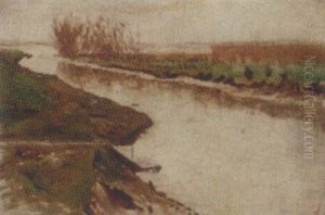 A Dutch Water Landscape by Dirk Nyland