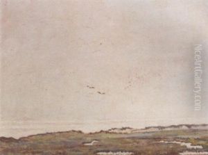 A Seascape With Two Seagulls