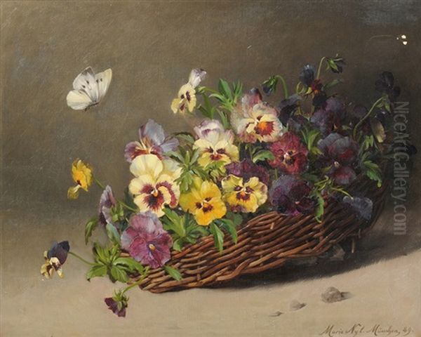 Blumenkorbchen Mit Viola - view 1