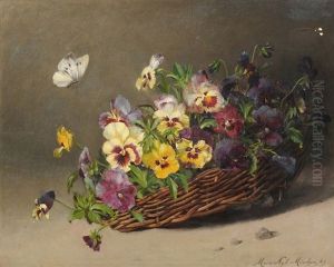 Blumenkorbchen Mit Viola by Marie Nyl-Frosch