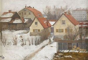 Scheelegatan-bergsgatan - Motiv Fran Kungsholmen, Stockholm by Jenny Nystroem