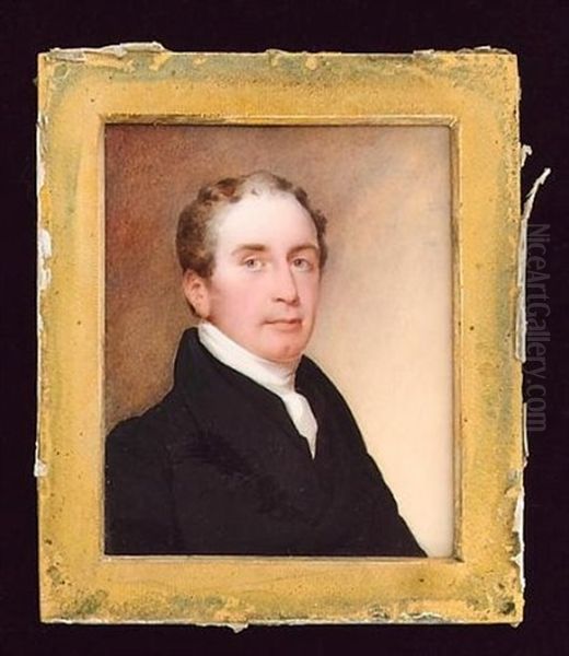 A Gentleman Wearing Black Coat And White Cravat - view 1
