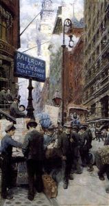 News Vendor On Broadway by Thornton Oakley