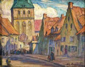 Rostock. Altstadt by Hans-Emil Oberlaender