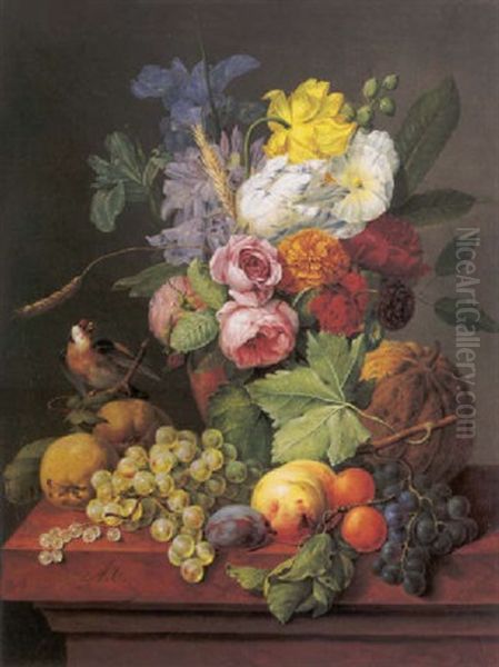 Bloemstilleven Met Distelvink - view 1