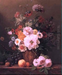 Still Life With Flowers And Fruit