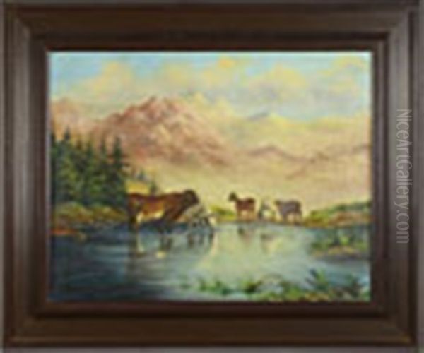 Landscape With Cattle - view 1