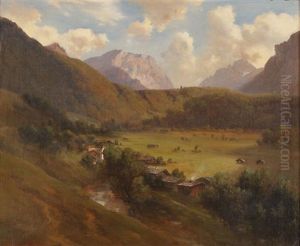 Landschaft Im Salzkammergut by Adolf Obermuellner