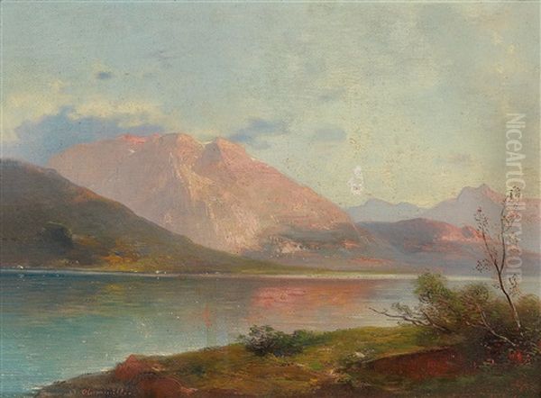 Evening Light Over The Gmundner See - view 1