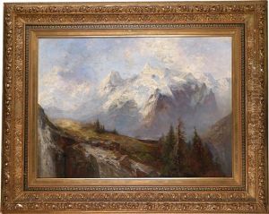Der Ortler Und Die Konisgspitze Gesehen Von Den Alpen ... Der Malserhayde, Tyrol