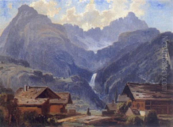 Blick Auf Ein Gebirgsdorf - view 1