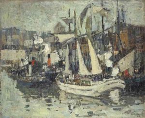 Bateaux De Peche A Quais