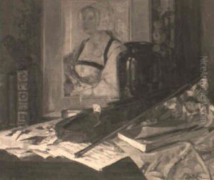 Violin Still Life by George Oberteuffer