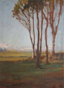 Trees In A Winter Landscape