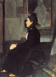 Study Of A Woman Seated In A Studio Study Of A Woman Seated In A Studio
