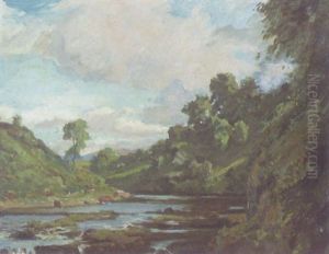 Above The Falls, Ballymore Eustace, Co. Kildare by Dermod William O'Brien