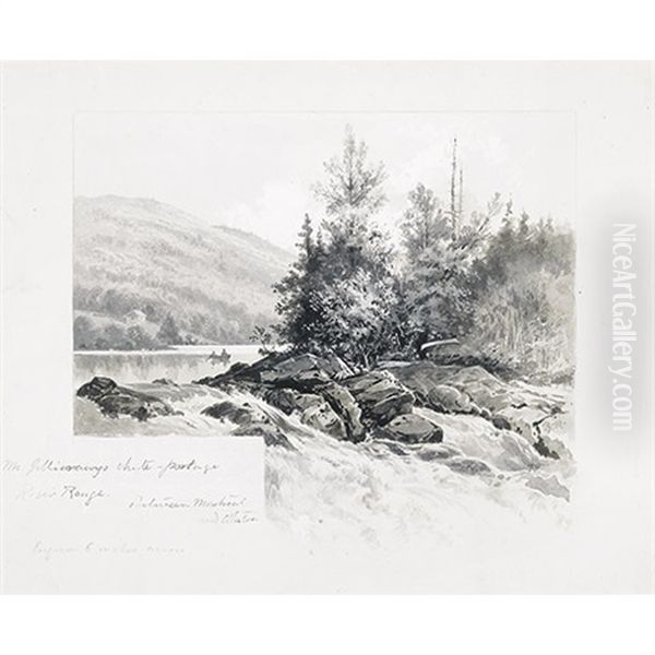 Mcgillivrays Chute - Portage, River Rouge, Between Montreal And Ottawa - view 1