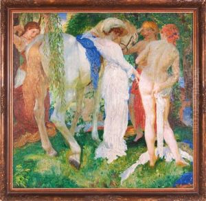 Ladies With White Horse Ladies With White Horse