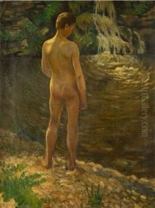 Chlapec U Vodopadu