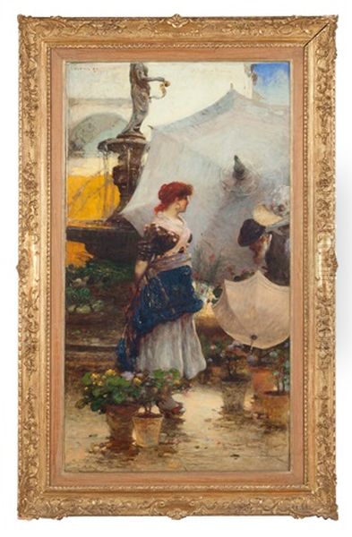 Piazza Delle Erbe O La Rossa Di Piazza Delle Erbe by Angelo dall' Oca Bianca