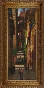 Vicolo Di Paese by Angelo dall' Oca Bianca