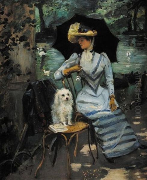 Jeune Femme A L'ombrelle - view 1