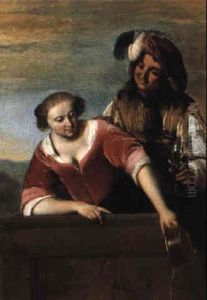 Cavalier And A Maid On A Balcony