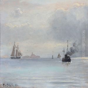 Seascape by Christian Vigilius Blache
