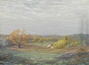 Landscape In Early Autumn by Leonard Ochtman
