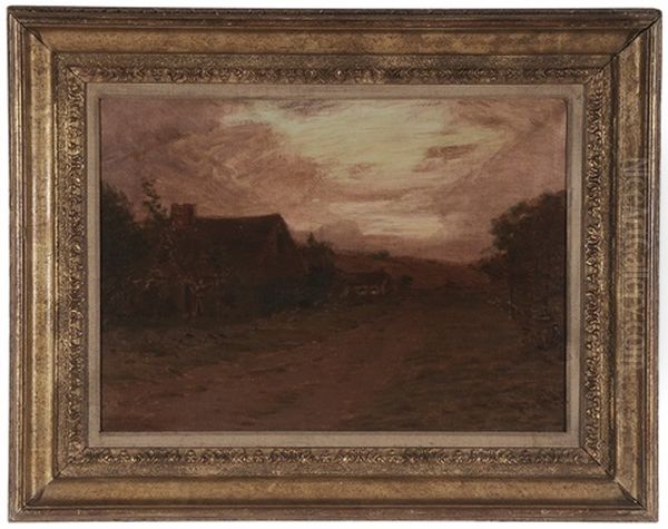 Farmstead At Sunset - view 1