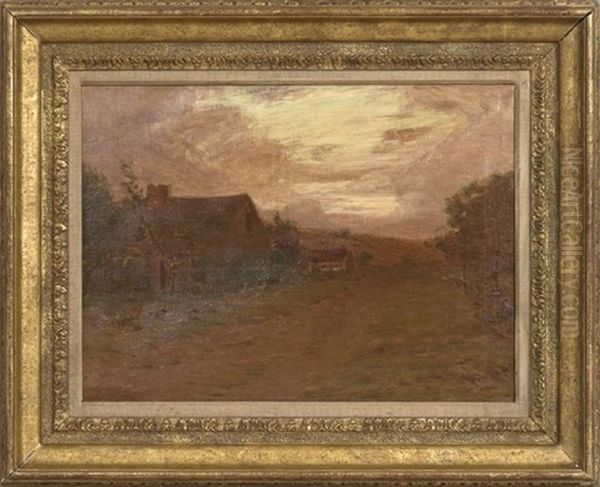 Sunset Landscape With A Country Road - view 1