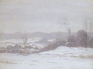 Hills In February by Leonard Ochtman